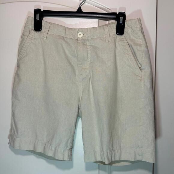 CPO Provisions Urban Outfitters Mens Linen Cream Shorts‎ Size: 29W - Picture 1 of 4